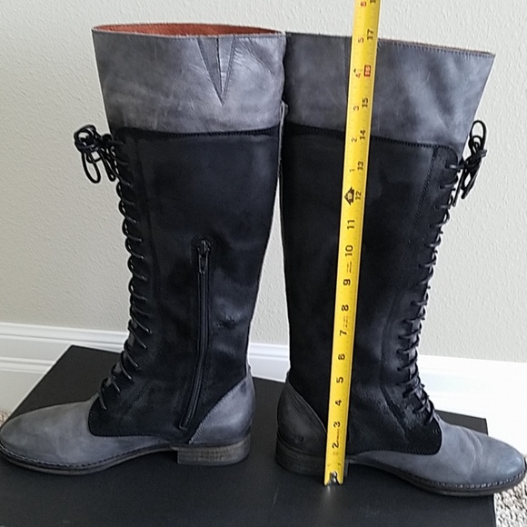 SixtySeven Leather Tuxedo Boots - Picture 1 of 7
